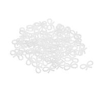 QUARKZMAN 200 Pcs Mini Noeuds Brillants de Noël en Forme de Perle ABS Blanc pour Projet d'Artisanat DIY Fournitures de Fête de Nouvel An Hiver Saint-Valentin