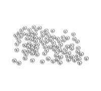 QUARKZMAN 200 Pièces Bille Acier, Diamètre 3mm G200 Billes de Précision en Acier Inoxydable 316, Kit D'Assortiment de Roulement pour Roues de Bicyclette Patin Tiroir