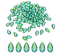 QUARKZMAN 200 Pièces Perles larme d'Eau en Verre Cristal 8x14mm