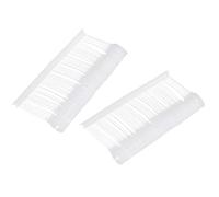 QUARKZMAN 2000 Pcs Attaches Rondes, 35mm Recharge Blanche Pour Pistolet D'Etiquetage Attaches Standard Barbes D'Etiquetage Plastique Pour Vêtements Prix Recharges Etiquette Libellé