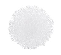 QUARKZMAN 2000 Pièces Perles de Rocaille, 1.5mm Longueur 0.6mm Diamètre du Trou Perles de Verre pour DIY Boucles D'Oreilles, Colliers, Bracelets, Fabrication de Bijoux, Blanc Transparent