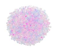 QUARKZMAN 2000 Pièces Perles de Rocaille, 2mm Longueur 1mm Diamètre du Trou Perles de Verre pour DIY Boucles D'Oreilles, Colliers, Bracelets, Fabrication de Bijoux, Couleurs Bonbon