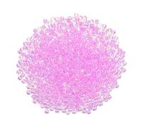 QUARKZMAN 2000 Pièces Perles de Rocaille, 2mm Longueur 1mm Diamètre du Trou Perles de Verre pour DIY Boucles D'Oreilles, Colliers, Bracelets, Fabrication de Bijoux, Violet Clair Irisé