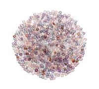 QUARKZMAN 2000 Pièces Perles de Rocaille, 2mm Longueur 1mm Diamètre du Trou Perles de Verre pour DIY Boucles D'Oreilles, Colliers, Bracelets, Fabrication de Bijoux, Couleurs Coréennes