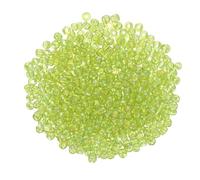 QUARKZMAN 2000 Pièces Perles de Rocaille, 3mm Longueur 1mm Diamètre du Trou Perles de Verre pour DIY Boucles D'Oreilles, Colliers, Bracelets, Fabrication de Bijoux, Vert Clair Irisé