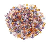 QUARKZMAN 2000 Pièces Perles de Rocaille, 4mm Longueur 1mm Diamètre du Trou Perles de Verre pour DIY Boucles D'Oreilles, Colliers, Bracelets, Fabrication de Bijoux, Couleurs Coréennes