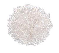 QUARKZMAN 2000 Pièces Perles de Rocaille, 4mm Longueur 1mm Diamètre du Trou Perles de Verre pour DIY Boucles D'Oreilles, Colliers, Bracelets, Fabrication de Bijoux, Gris Clair Irisé