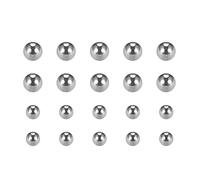 QUARKZMAN 200pcs 1.5mm, 2mm Acier Chromé G25 pour Roulement à Billes