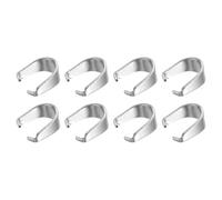 QUARKZMAN 200Pcs Fermoirs à Pince 3 x 7mm en Acier Inoxydable Couleur Acier