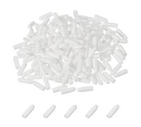 QUARKZMAN 200pcs Protections En Caoutchouc Pour Crochets De Tableau Perforé, Embouts Souples Pour Crochets De Tableau Perforé, coque, Blanc (23mm De Longueur 3mm De Diamètre Intérieur)