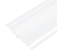 QUARKZMAN 20cm x 8mm 20pcs Tiges De Soudage Plastique, 8" Bandes De Soudage PP 5/16" Pour Kit De Soudure Plastique, Pare-Chocs De Voiture, Réparation De Kayak, Blanc