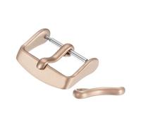 QUARKZMAN 20mm Boucle De Remplacement Pour Bracelet De Montre En Acier Inoxydable Fermoir De Bracelet De Montre Boucles PVD Mat Avec 2pcs Langues, Rose Gold