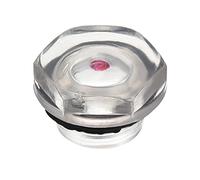 QUARKZMAN 20mm Dia Mâle Fileté Air Compresseur Huile Niveau Verre Raccords x 1 Pièce Clair Huile Voyant Verre avec Joint torique pour Huile Lubrifié Compresseurs