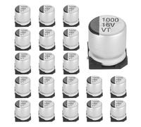 QUARKZMAN 20pcs 1000uF 16V Condensateurs Électrolytiques En Aluminium | Condensateur Électrolytique À Faible Impédance Pour Montage En Surface Pour TV Circuit Projets, 10x10.5mm