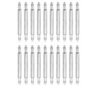 QUARKZMAN 20Pcs 17mm Barres À Ressort pour Montre 1.8mm Épaisseur Pins Double Bordure Acier Inoxydable Pins De Remplacement pour Bracelet De Montre Link