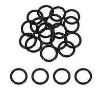 QUARKZMAN 20Pcs AS-321 Joints Toriques, Joints Toriques En Nitrile 1-3/16" ID, 1-9/16" OD, 3/16" Largeur Joint D'étanchéité Rond Pour Réparation De Plomberie (70 Duromètre, Noir)