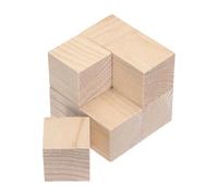 QUARKZMAN 20pcs Blocs De Bois, 2"x2"x2" Cube Carré En Bois Brut Pour DIY, Décoration Artistique, Sculpture À La Main, Travail Du Bois