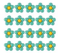 QUARKZMAN 20Pcs Boutons À Tige Fleuris Mignons, 15mm Boutons À Coudre En Résine Fleuris Fermetures Décoratives À Coudre Pour Vêtements Chemises Jupes Robes Blouses Décorations Loisirs