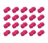 QUARKZMAN 20Pcs Boutons Chinois À Nœuds Fermoirs, Boutons À Boule En Tissu Élastique, Boutons De Manchette À Nœuds Torsadés Pour Costumes Cheongsam Tang Suit, Pulls, Rouge Rose