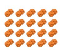 QUARKZMAN 20Pcs Boutons Chinois À Nœuds Fermoirs, Boutons À Boule En Tissu Élastique Pour Manchettes Nœuds Torsadés Pour Costumes Cheongsam Tang Suit Pulls, Orange Fluorescent