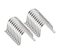 QUARKZMAN 20pcs Bride Conduit 4 Pouces 100mm, Serre-Tube M100 En U, Bague De Serrage Rigide En Acier Inoxydable, Support En U Avec Deux Trou Pour Fixation De Tube Tuyau Câble Fil
