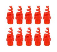 QUARKZMAN 20Pcs Buses Spiral Cone A Cone, 3/8" Male PP Plastique Dust Remove Sprayer Atomization Sprinkler Pour Garden Watering Fire Proof Gas Cooling, Rouge