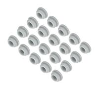 QUARKZMAN 20Pcs Cache Trou Meuble Bouchon Silicone 10.5mm Diamètre de Montage Gris Largeur de Rainure Étroite 2mm Joint de Panneau Rond pour Cloisons de Cuisine, Couvercle d'Étanchéité