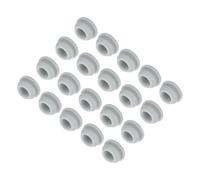 QUARKZMAN 20Pcs Cache Trou Meuble Bouchon Silicone 10mm Diamètre de Montage Gris Largeur de Rainure Étroite 2mm Joint de Panneau Rond pour Cloisons de Cuisine, Couvercle d'Étanchéité