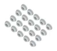 QUARKZMAN 20Pcs Cache Trou Meuble Bouchon Silicone 12mm Diamètre de Montage Gris Largeur de Rainure Étroite 2mm Joint de Panneau Rond pour Cloisons de Cuisine, Couvercle d'Étanchéité