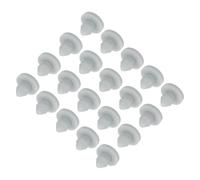QUARKZMAN 20Pcs Cache Trou Meuble Bouchon Silicone 3mm Diamètre de Montage Gris Largeur de Rainure Étroite 1.5mm Joint de Panneau Rond pour Cloisons de Cuisine, Couvercle d'Étanchéité