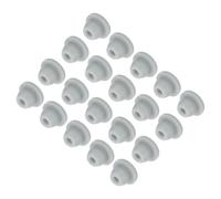 QUARKZMAN 20Pcs Cache Trou Meuble Bouchon Silicone 5mm Diamètre de Montage Gris Largeur de Rainure Étroite 1.5mm Joint de Panneau Rond pour Cloisons de Cuisine, Couvercle d'Étanchéité