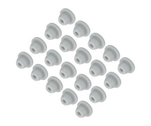 QUARKZMAN 20Pcs Cache Trou Meuble Bouchon Silicone 5mm Diamètre de Montage Gris Largeur de Rainure Étroite 1.5mm Joint de Panneau Rond pour Cloisons de Cuisine, Couvercle d'Étanchéité