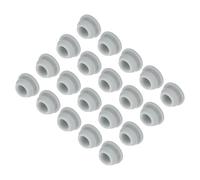 QUARKZMAN 20Pcs Cache Trou Meuble Bouchon Silicone 8.5mm Diamètre de Montage Gris Largeur de Rainure Étroite 2mm Joint de Panneau Rond pour Cloisons de Cuisine, Couvercle d'Étanchéité