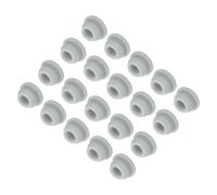 QUARKZMAN 20Pcs Cache Trou Meuble Bouchon Silicone 8mm Diamètre de Montage Gris Largeur de Rainure Étroite 2mm Joint de Panneau Rond pour Cloisons de Cuisine, Couvercle d'Étanchéité