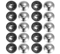 QUARKZMAN 20Pcs Capuchons d'Écrou de Poussée en Acier 65Mn de 0,79 Pouce pour Chariots à Main, Chariots de Jardin et Bacs Roulants, M20 x 42mm