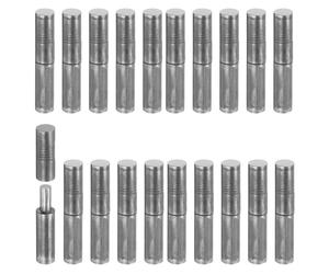 QUARKZMAN 20Pcs Charnières À Barillet Soudables, 3-1/8" x 9/16" En Acier Au Carbone Lourdes Détachables À Souder Pour Metal Gate Swing Door Trailer Ramp