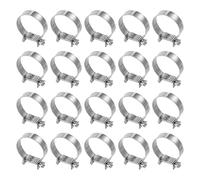 QUARKZMAN 20pcs Collier De Serrage Pour Injection De Carburant 29-31mm Ajustable En Acier Inoxydable 304 Mini Collier Pour Tuyau De Gaz Pour Automotive Agriculture Tuyau