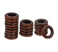 QUARKZMAN 20Pcs de Bagues en Bois Naturel de 30mm, Cercles en Bois Massif de 6mm pour les Loisirs Créatifs, le Tricot, le Macramé, la Fabrication de Pendentifs, Couleur Café Foncé