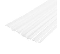 QUARKZMAN 20Pcs de Baguettes de Soudage en Plastique de 8 Pouces pour PP, pour Pare-Chocs de Voiture, Réparation de Kayak, Soudeur Plastique, Blanc