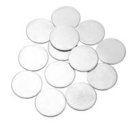 QUARKZMAN 20Pcs Disques en Acier Inoxydable, 32mm de Diamètre, 1.5mm d'Épaisseur en Acier Inoxydable 304 Feuille Ronde Plate Ronde pour l'Estampage du Métal et la Fabrication de Bijoux