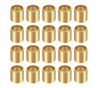 QUARKZMAN 20Pcs Douilles À Roulement, Alésage 10mm x OD 12mm x Longueur 12mm, Coussins Auto-Lubrifiants En Bronze Fritté