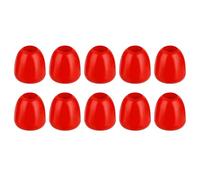 QUARKZMAN 20Pcs Embouts de Bouchon de Cloche en Plastique Rouge | Embouts de Verrouillage de Cordon, Capuchon de Fermeture de Cordon de Serrage pour Vêtements Sac à Dos