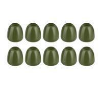 QUARKZMAN 20Pcs Embouts de Bouchon en Plastique Vert Foncé | Embouts de Verrouillage de Cordon, Capuchon de Bascule, Fermoirs de Corde pour Vêtements Sac à Dos Cordon de Serrage