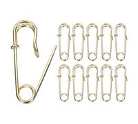 QUARKZMAN 20pcs Épingles De Sûreté 1.06 Pouce (27mm) Grande Taille Ton Or | Épingle De Sûreté En Acier Galvanisé, Épingle De Sûreté Renforcée, Lot De Sûreté Pour Couture Vêtements Arts DIY