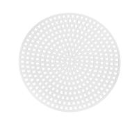 QUARKZMAN 20Pcs Feuilles de Maille en Toile Ronde en Plastique 3 Pouce/7,7Cm Tapis en Maille en Forme de Toile Pure, Cercle Blanc pour Broderie Tricot Crochet Artisanat Couture