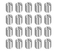 QUARKZMAN 20pcs Filetages De Réparation M5 x 0.8 Mâle Vers M2 x 0.4 Femelle Longueur 6mm Réducteurs Filetés En Acier Inoxydable Douilles Auto-Taraudeuses Réducteurs Métriques