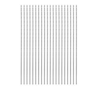 QUARKZMAN 20pcs Foret Hélicoïdal Extra Longue Perceuse Mèches, 0,6mm HSS Perceuse Mèche avec Haute-Vitesse Acier Droit Tige 60mm Longueur pour Métal Boiserie Plastique Aluminium Alliage