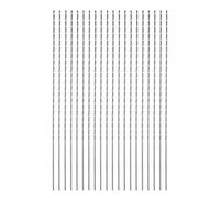 QUARKZMAN 20pcs Foret Hélicoïdal Extra Longue Perceuse Mèches, 0,8mm HSS Perceuse Mèche avec Haute-Vitesse Acier Droit Tige 100mm Longueur pour Métal Boiserie Plastique Aluminium Alliage