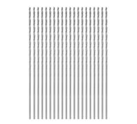 QUARKZMAN 20pcs Foret Hélicoïdal Extra Longue Perceuse Mèches, 0,9mm HSS Perceuse Mèche avec Haute-Vitesse Acier Droit Tige 60mm Longueur pour Métal Boiserie Plastique Aluminium Alliage