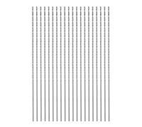 QUARKZMAN 20pcs Foret Hélicoïdal Extra Longue Perceuse Mèches, 1,1mm HSS Perceuse Mèche avec Haute-Vitesse Acier Droit Tige 100mm Longueur pour Métal Boiserie Plastique Aluminium Alliage